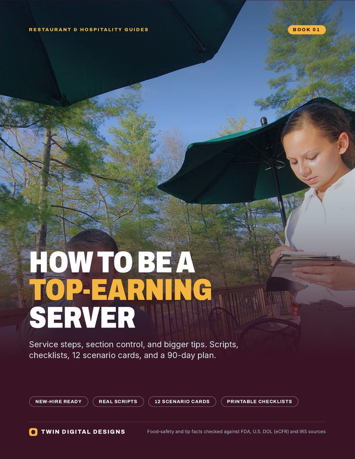 Cover: How to Be a Top-Earning Server ebook by Twin Digital Designs