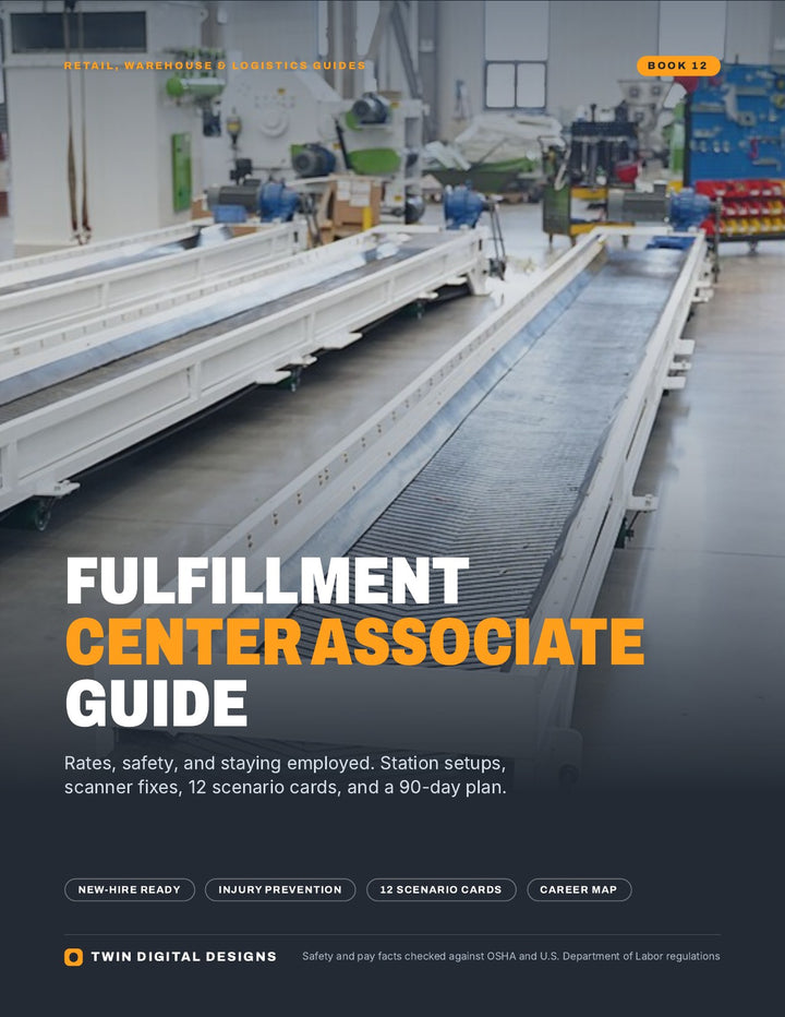 Fulfillment Center Associate Guide: Rates, Safety, and Staying Employed - ebook cover