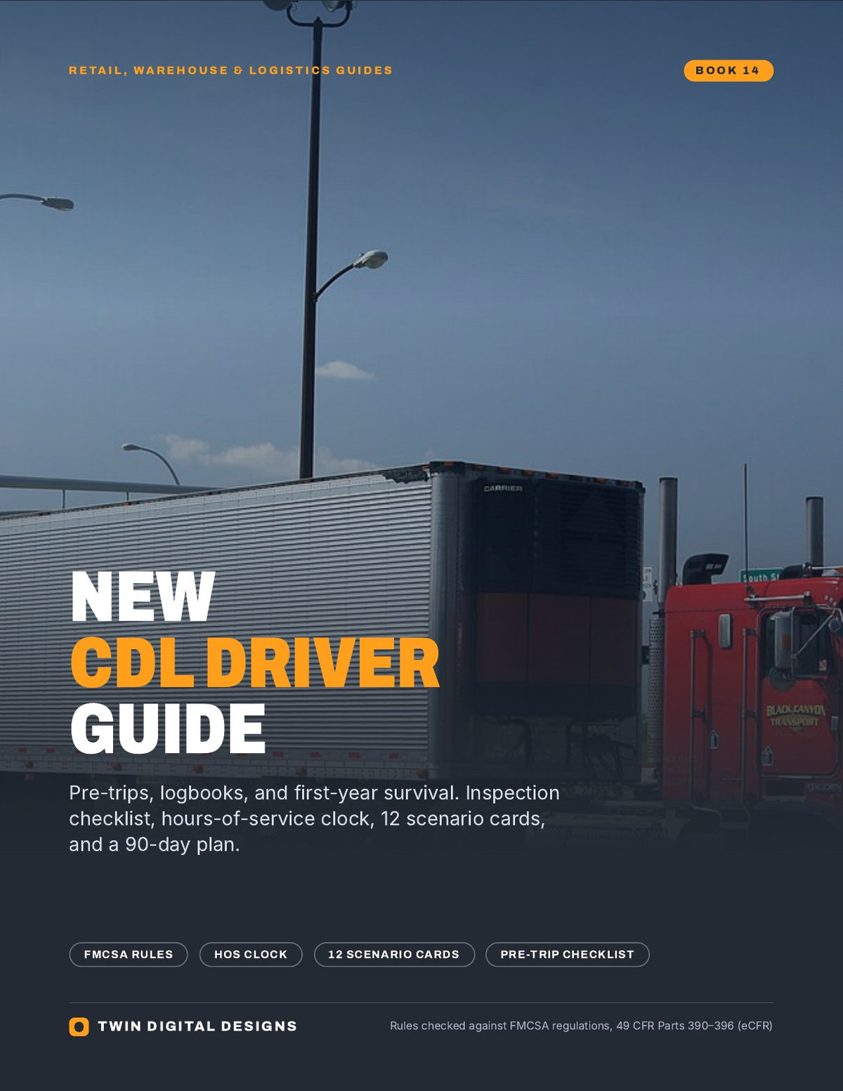 New CDL Driver Guide: Pre-Trips, Logbooks, and First-Year Survival - ebook cover