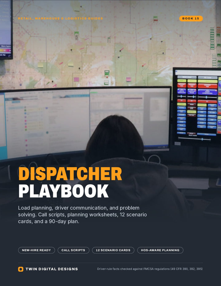Dispatcher Playbook: Load Planning, Driver Communication, and Problem Solving - ebook cover