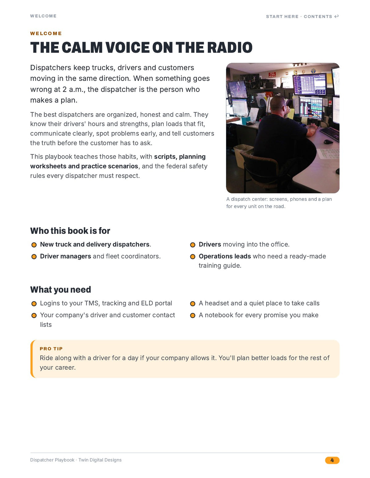 Dispatcher Playbook: Load Planning, Driver Communication, and Problem Solving - inside page 4