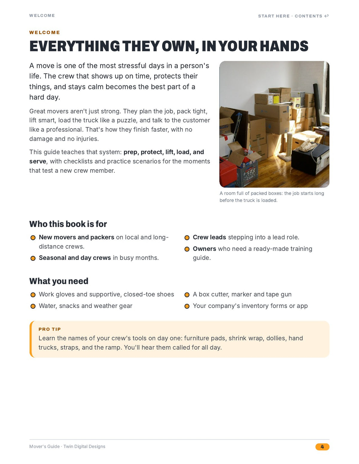 Mover's Guide: Packing, Lifting, and Damage-Free Moves - inside page 4