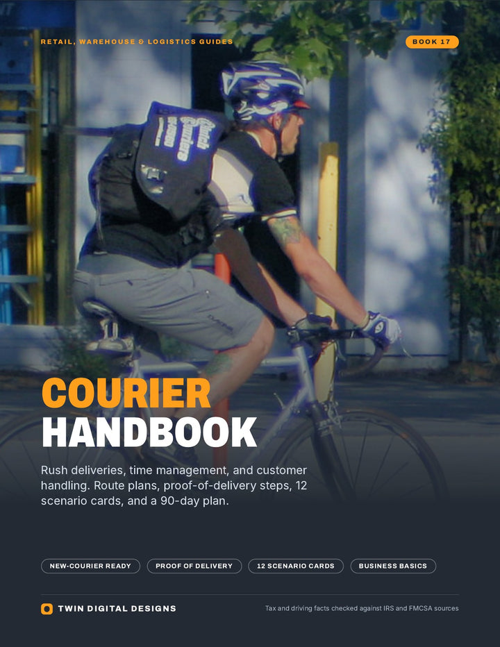 Courier Handbook: Rush Deliveries, Time Management, and Customer Handling - ebook cover