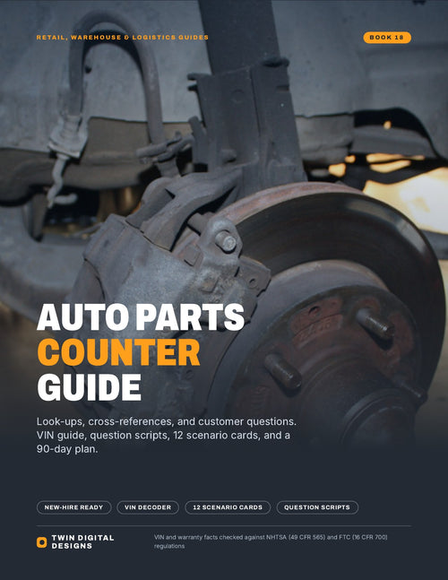 Auto Parts Counter Guide: Look-Ups, Cross-References, and Customer Questions - ebook cover