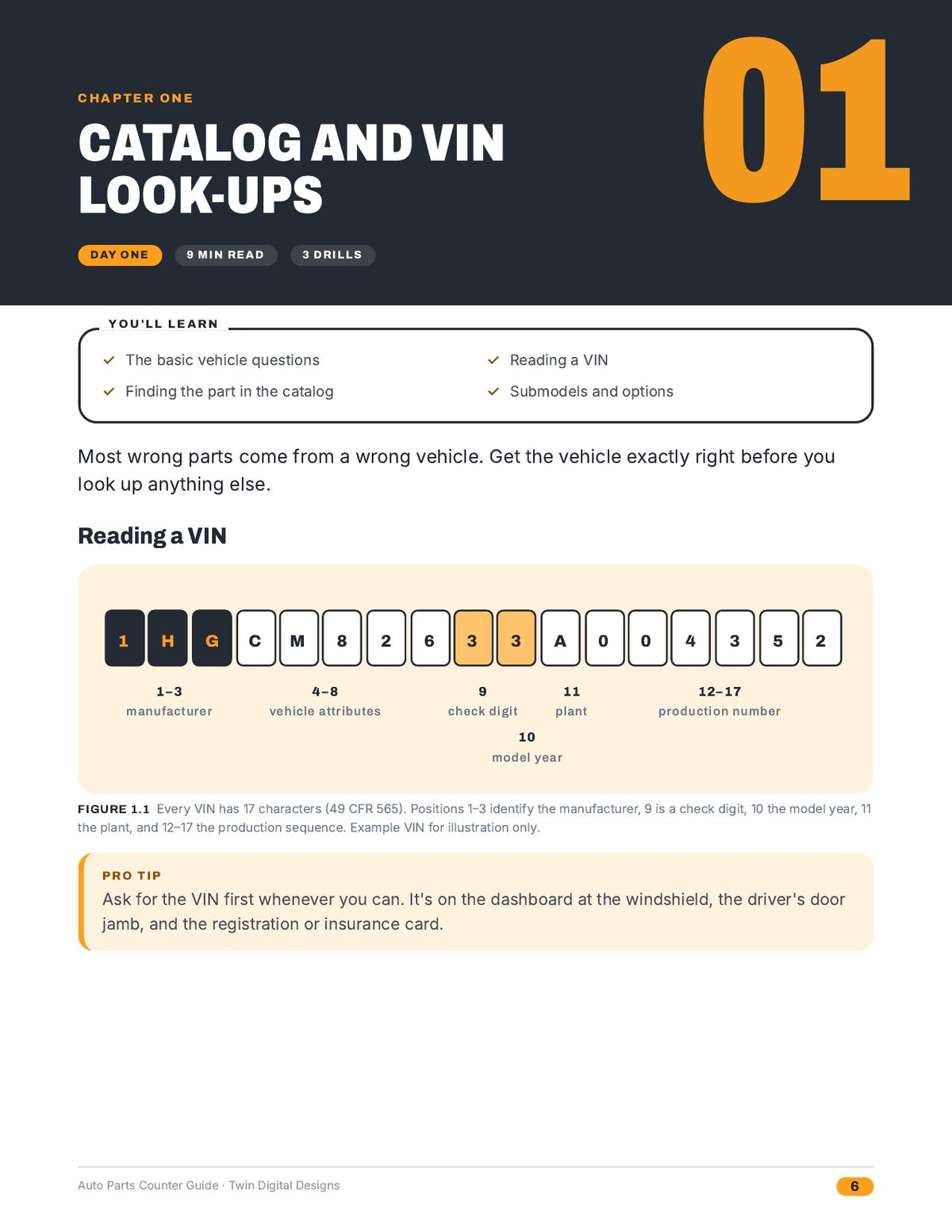 Auto Parts Counter Guide: Look-Ups, Cross-References, and Customer Questions - inside page 6