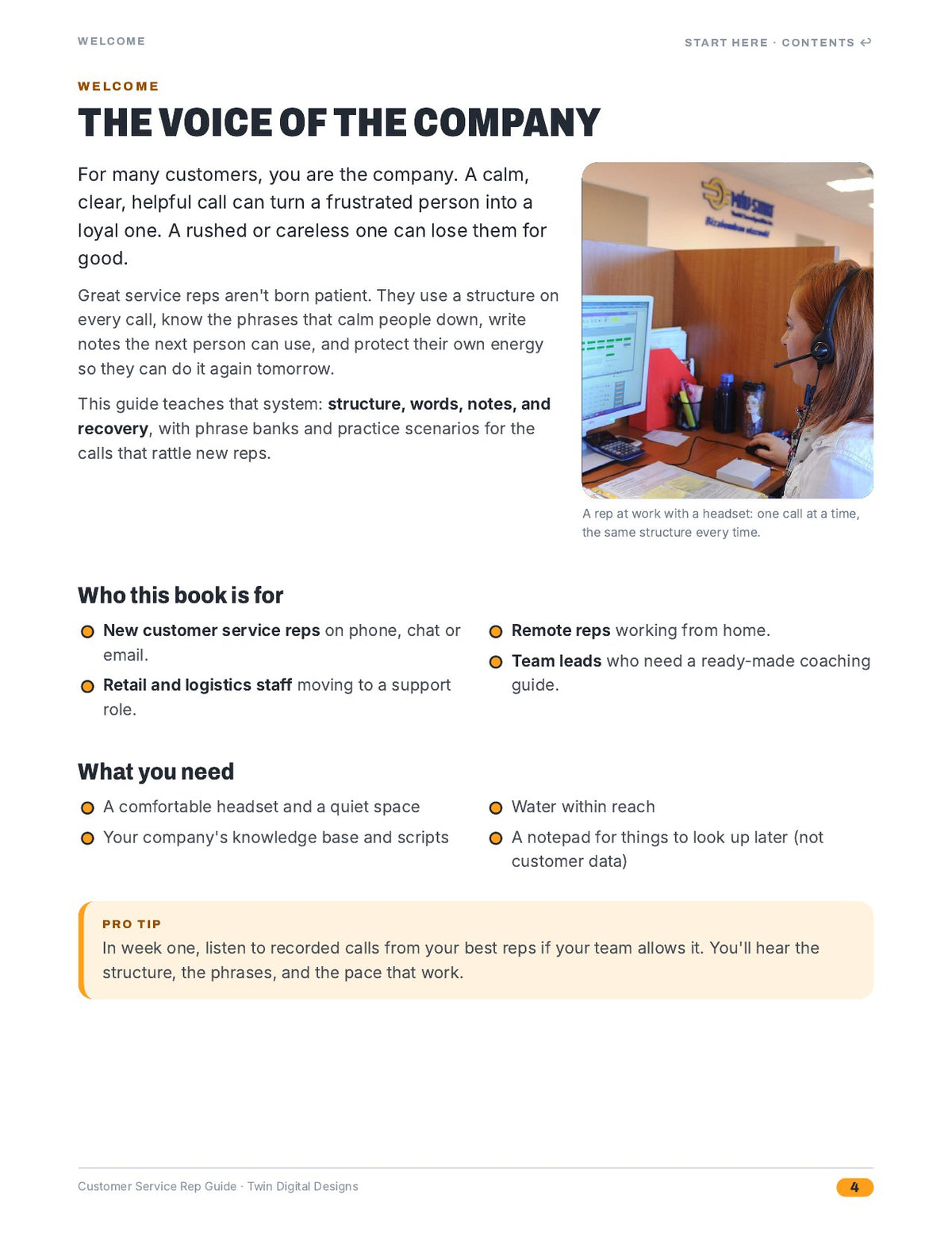 Customer Service Rep Guide: Scripts, De-Escalation, and Staying Calm on Calls - inside page 4