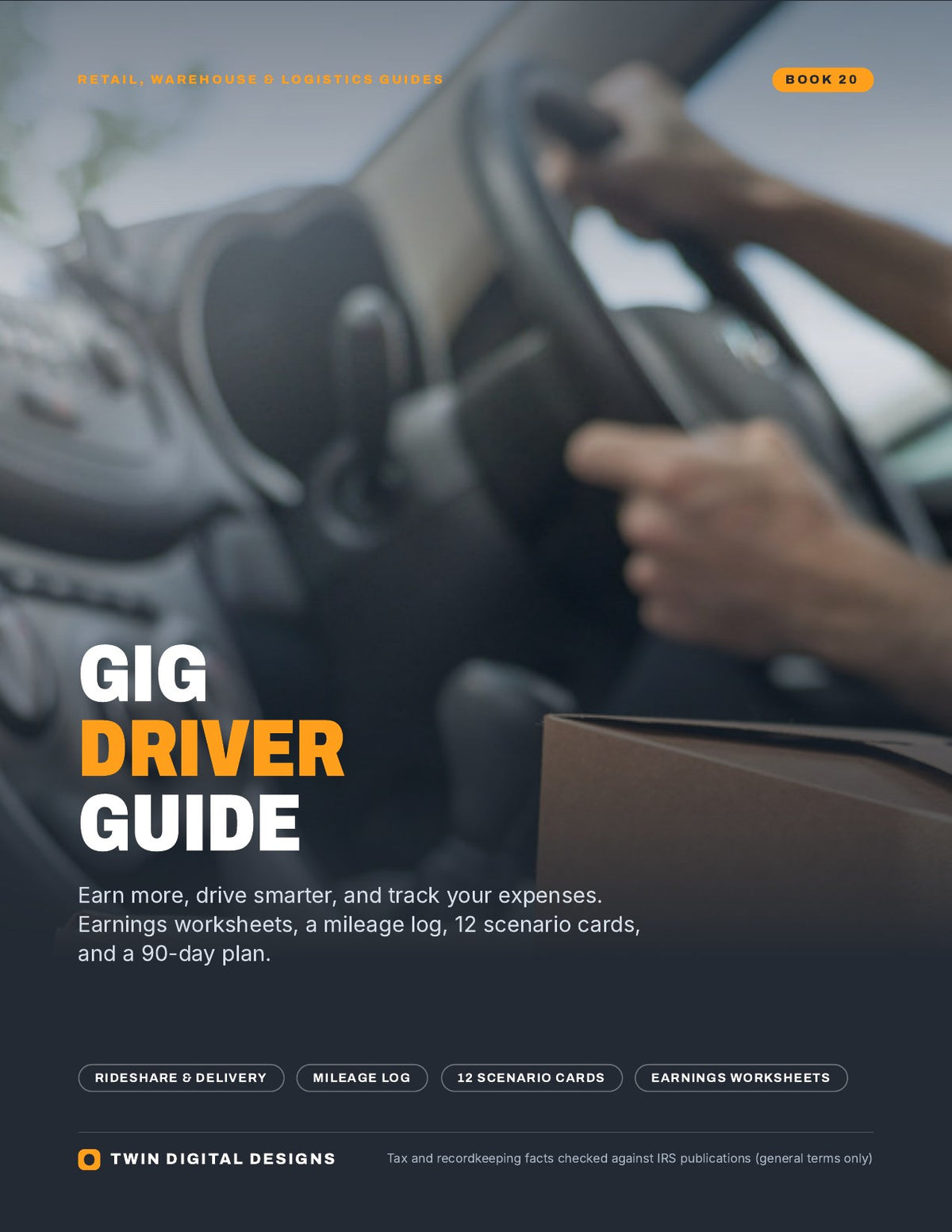 Gig Driver Guide: Earn More, Drive Smarter, and Track Your Expenses - ebook cover