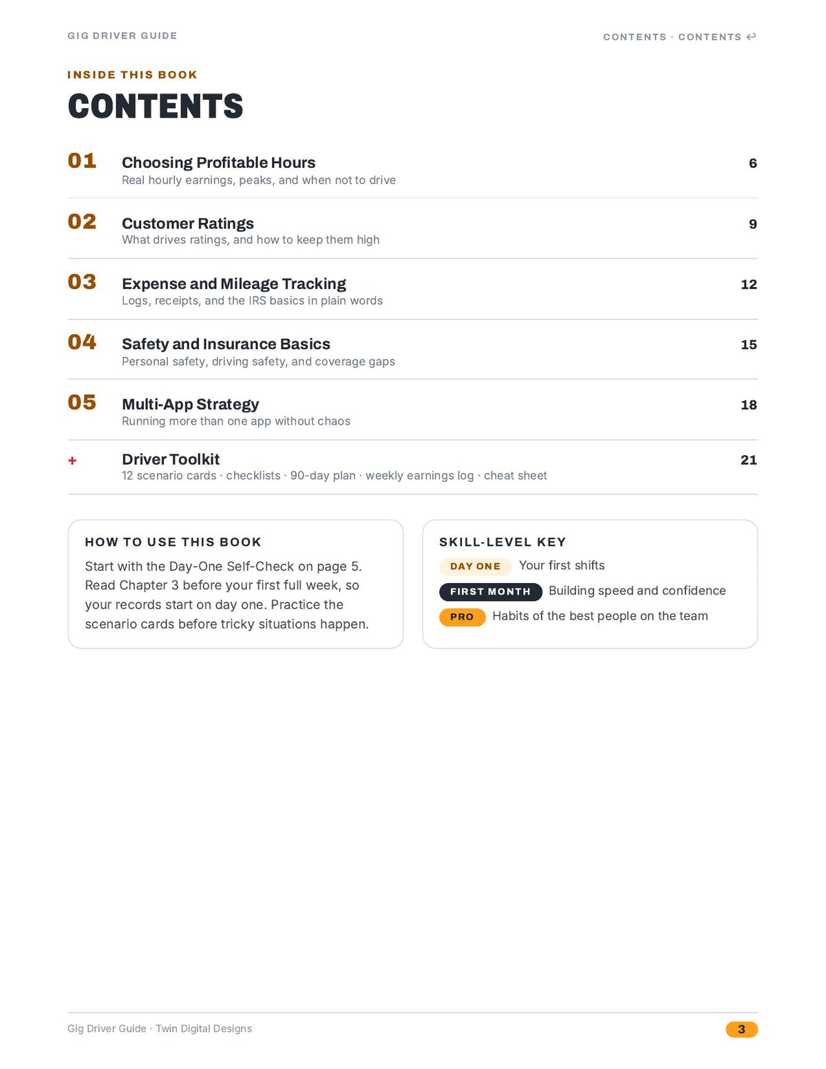 Gig Driver Guide: Earn More, Drive Smarter, and Track Your Expenses - inside page 3