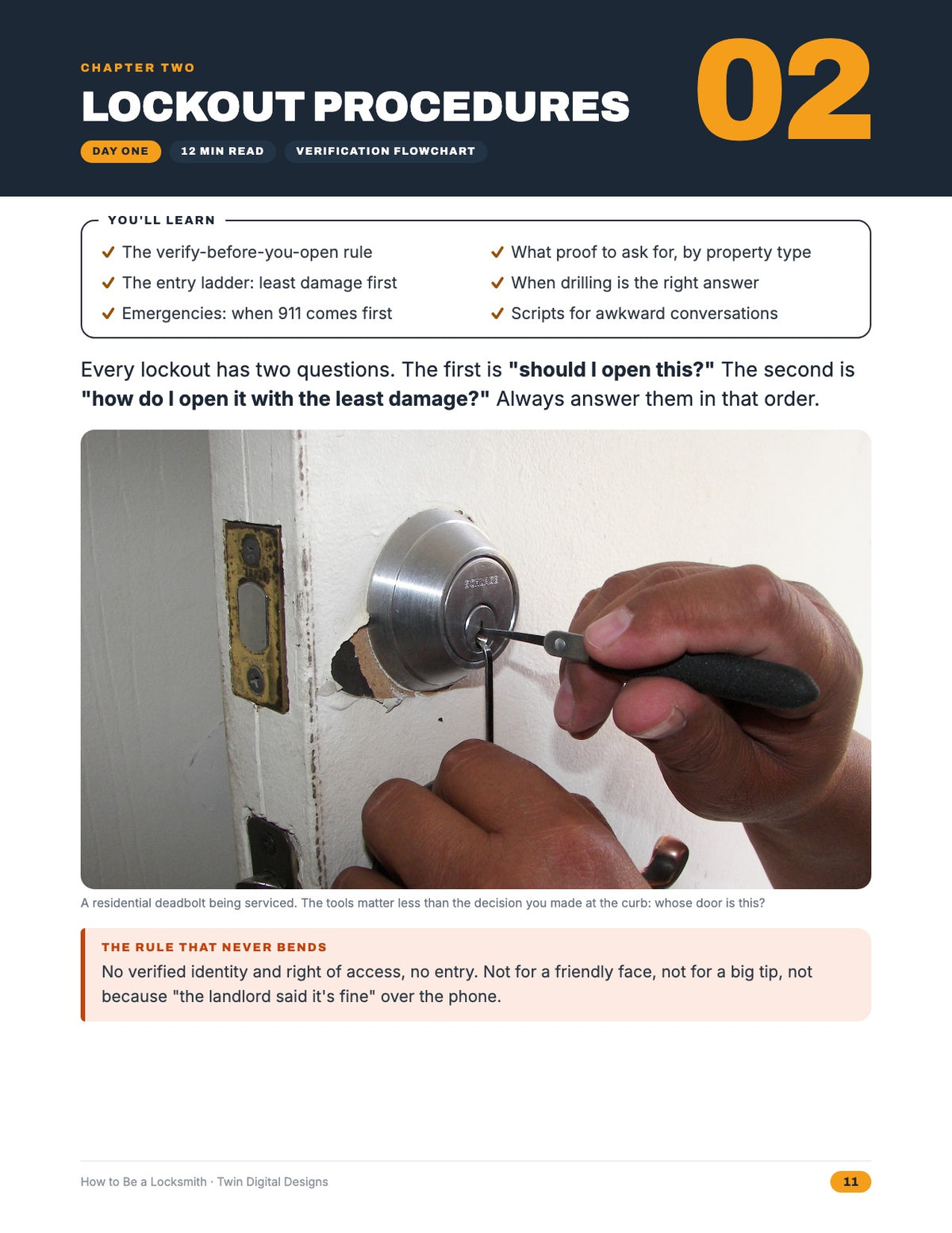Inside page: lockout procedures chapter opener