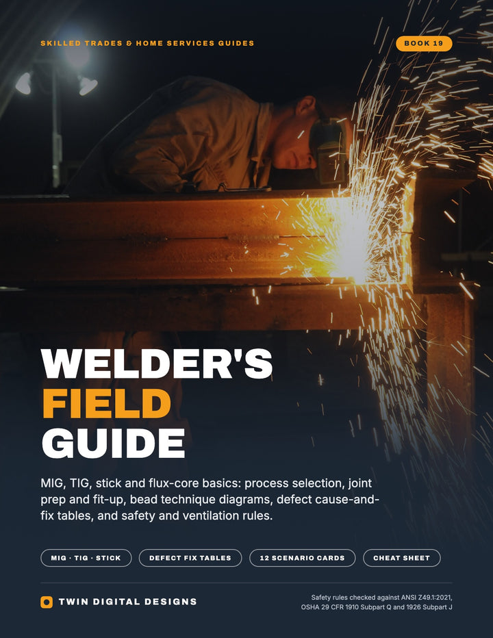 Welder's Field Guide ebook cover by Twin Digital Designs