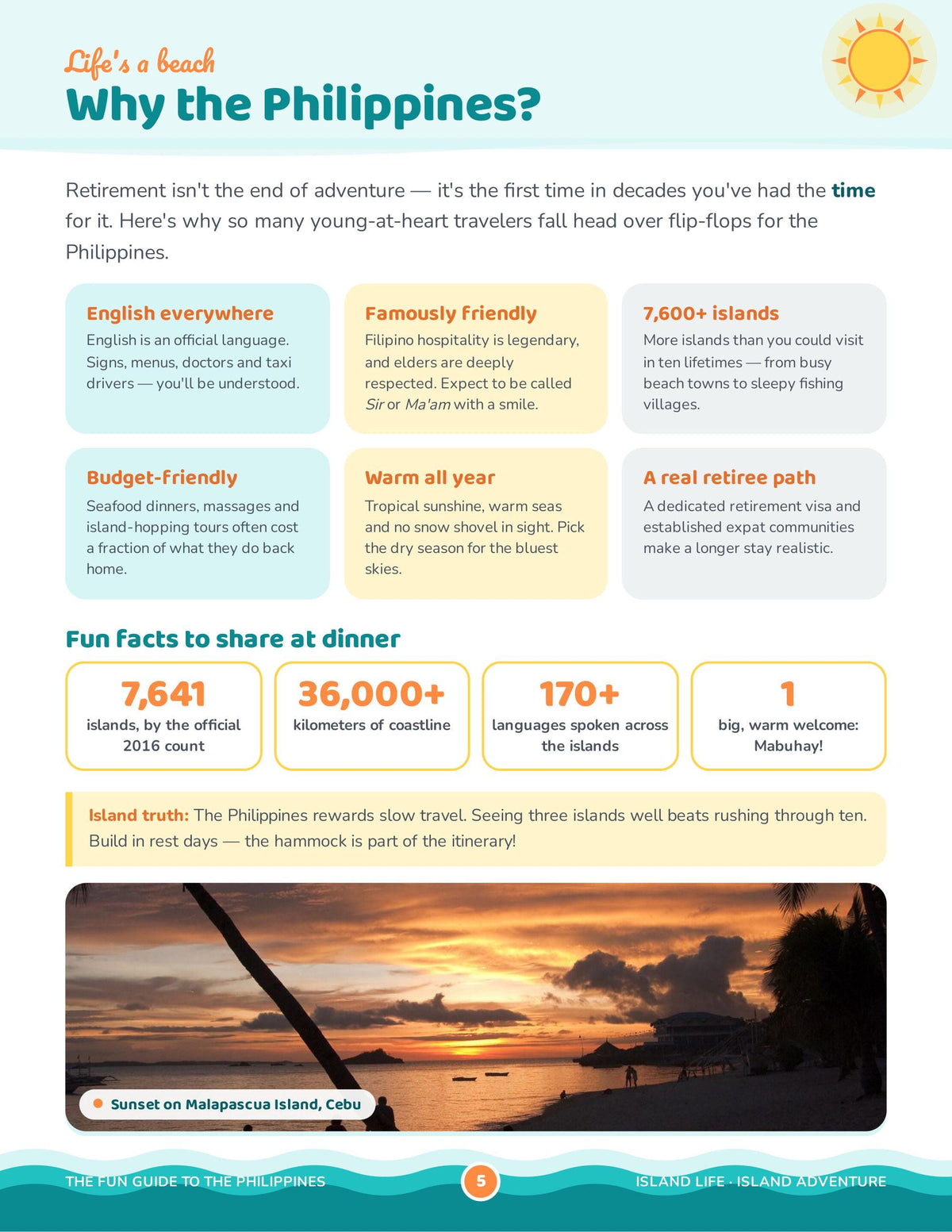 The Fun Guide to the Philippines: Travel Guide for Retirees (Printable PDF Bundle)