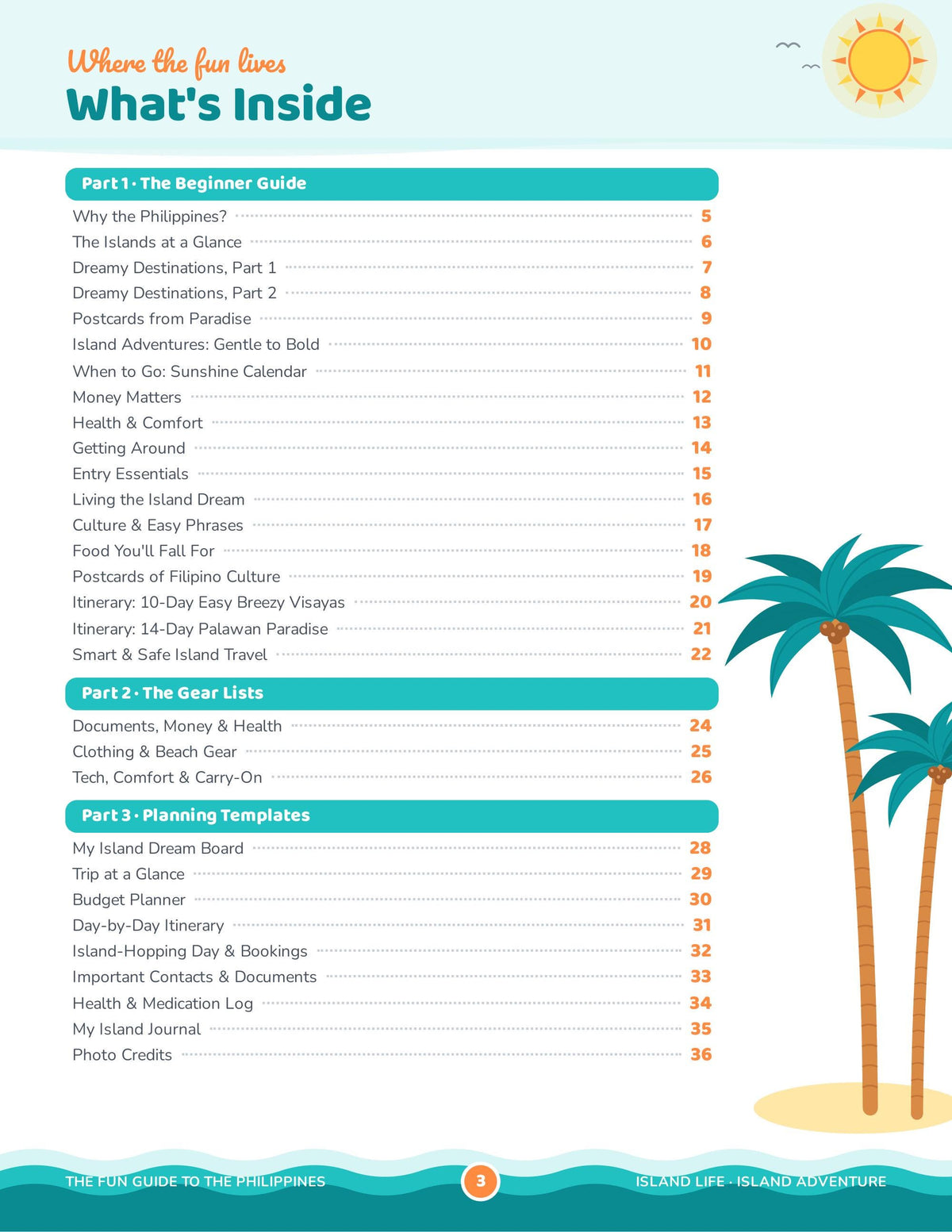 The Fun Guide to the Philippines: Travel Guide for Retirees (Printable PDF Bundle)